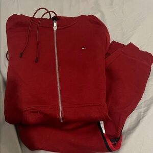 Red Tommy Hilfiger Red Jogger Set - Worn Once